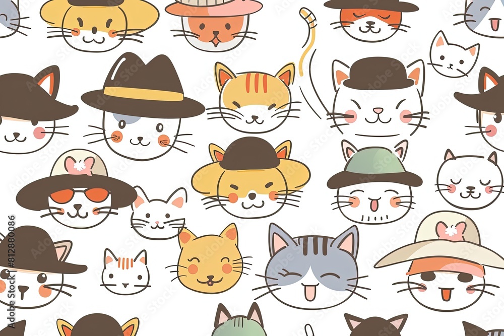 A cute and simple cartoon design featuring A cute and simple cartoon design featuring