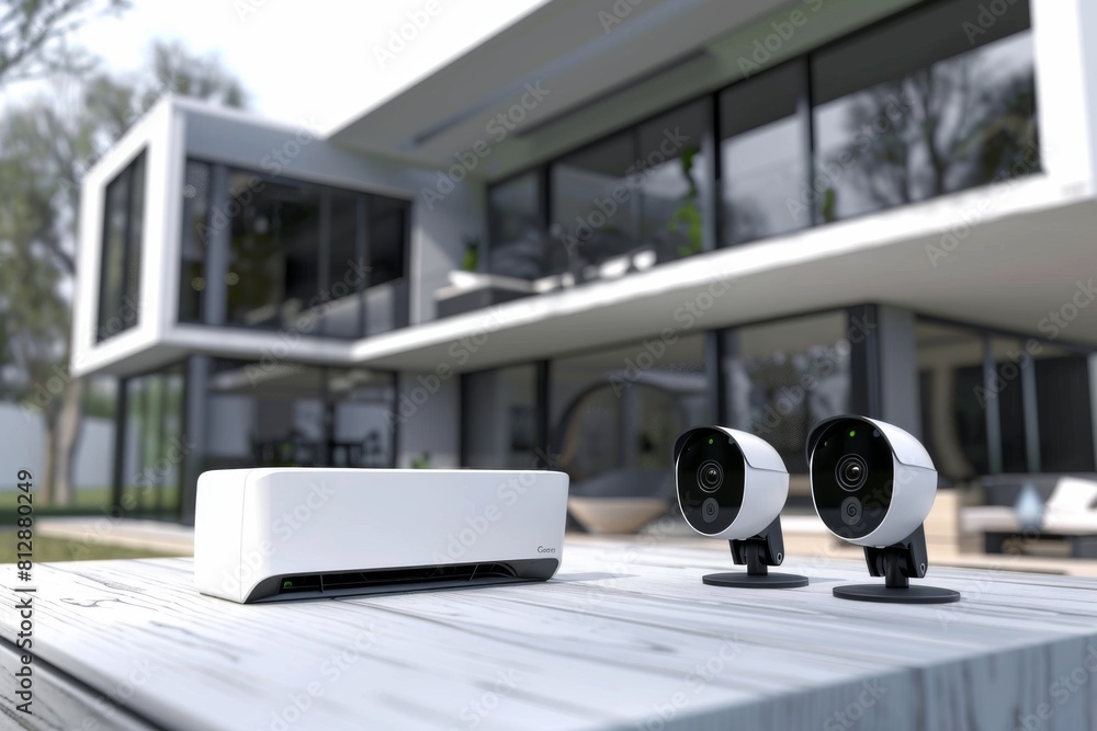 Security cameras use smartphone control to adapt and secure strong wireless connections, enhancing emergency notifications. Security cameras use smartphone control to adapt and secure strong wireless connections, enhancing emergency notifications.