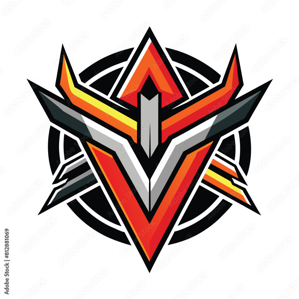 A modern logo design for the team featuring dynamic typography and graphic elements in a striking color scheme, Combine mixed media techniques for a visually striking effect logo A modern logo design for the team featuring dynamic typography and graphic elements in a striking color scheme, Combine mixed media techniques for a visually striking effect logo