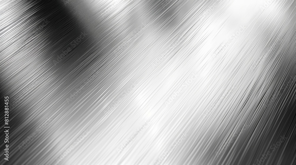 The image is a close-up of brushed metal with a shiny surface The image is a close-up of brushed metal with a shiny surface
