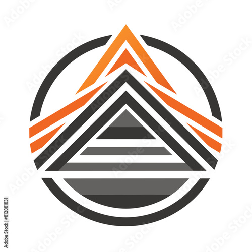 Minimalist logo design for a company with a triangular element at its center, Craft a minimalist logo that embodies simplicity and clarity