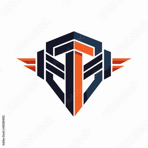 A minimalist logo design for a construction company, conveying strength and reliability, Create a minimalist logo that conveys the concept of transmission