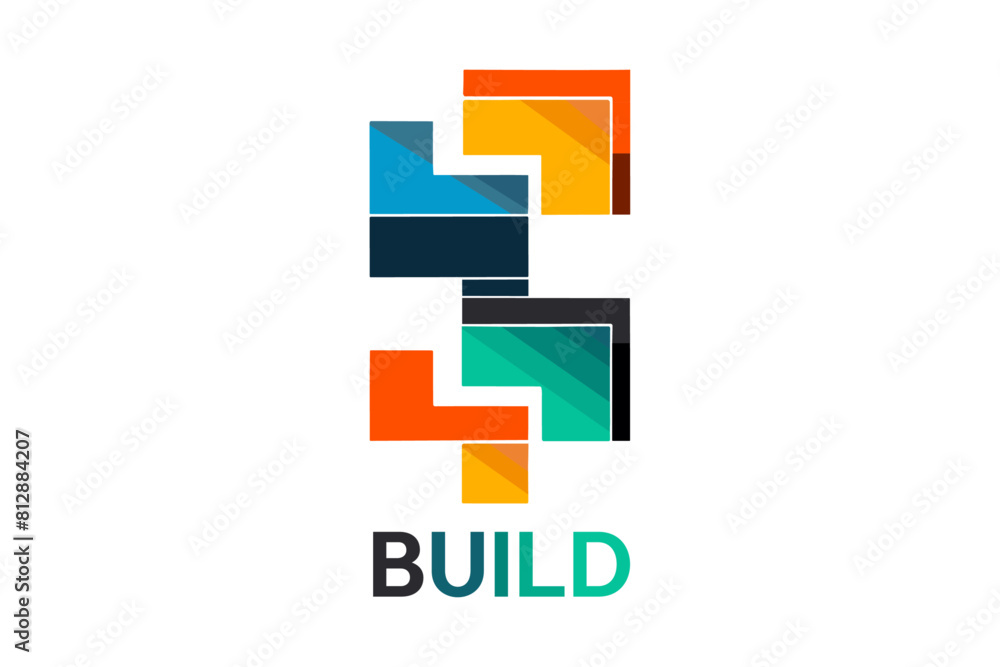 Creative simple abstract design for a business logo, icon, sign, label or template. Editable, minimalist, flat colors, vector illustration Creative simple abstract design for a business logo, icon, sign, label or template. Editable, minimalist, flat colors, vector illustration
