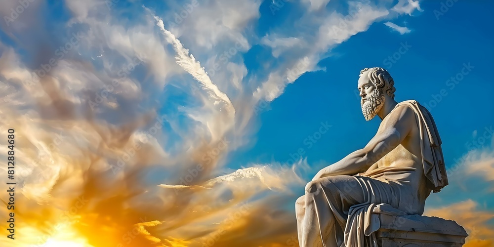 Socrates a key figure in Ancient Greek philosophy depicted in sculpture. Concept Ancient Greek, Philosophy, Socrates, Sculpture Socrates a key figure in Ancient Greek philosophy depicted in sculpture. Concept Ancient Greek, Philosophy, Socrates, Sculpture