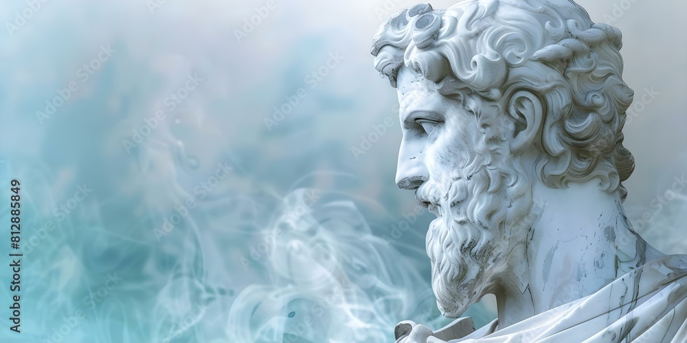 Zeus: The King of Gods in Greek Mythology, Also Known as Jupiter in Roman Mythology. Concept Mythology, Greek Gods, Roman Gods, Zeus, King of Gods Zeus: The King of Gods in Greek Mythology, Also Known as Jupiter in Roman Mythology. Concept Mythology, Greek Gods, Roman Gods, Zeus, King of Gods