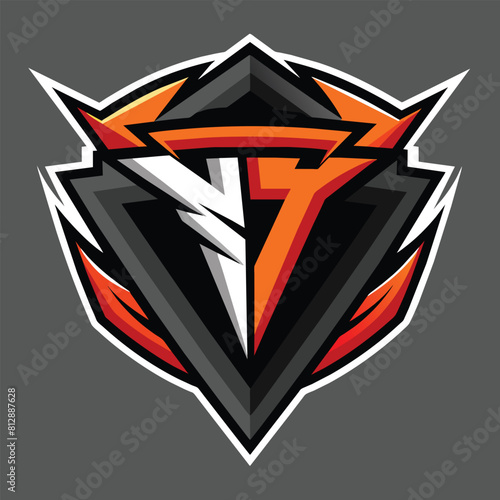 A sleek and modern logo design for a sports team, featuring distinct colors and symbols, Design a sleek and modern logo for a streetwear brand with a cult following