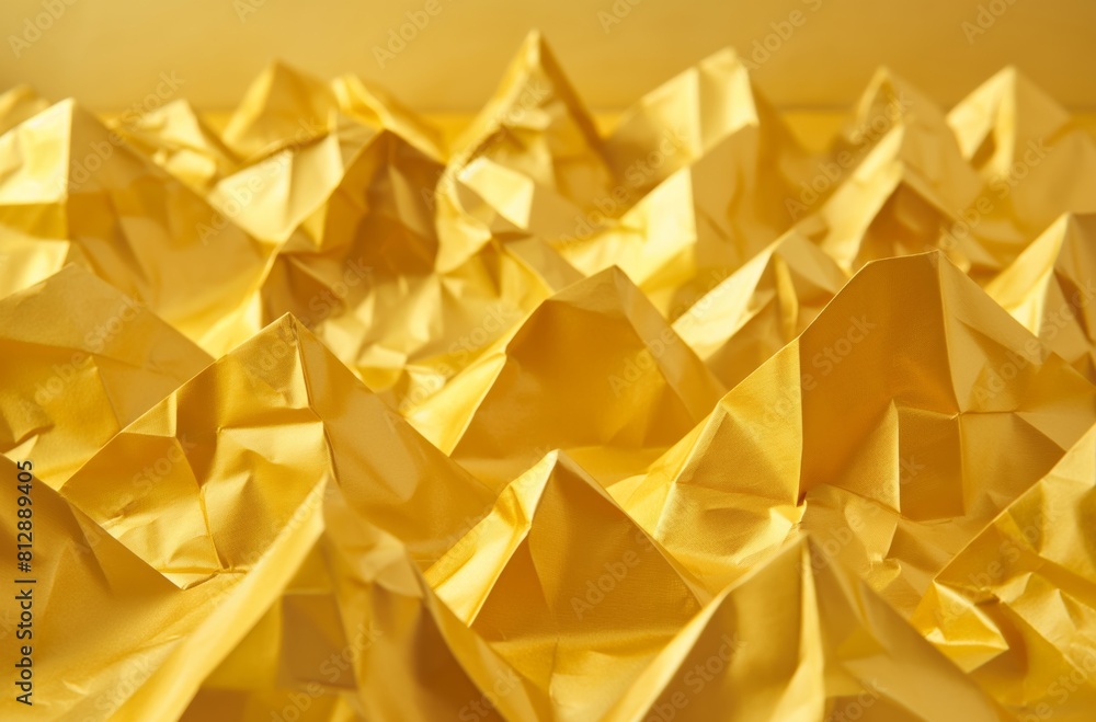 Golden paper mountain landscape Golden paper mountain landscape