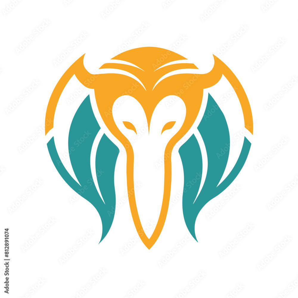 Elephants head enclosed within a circular shape, showcasing strength and majesty, Generate a simple and modern logo inspired by the beauty of elephants Elephants head enclosed within a circular shape, showcasing strength and majesty, Generate a simple and modern logo inspired by the beauty of elephants
