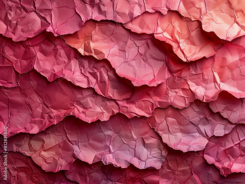 Vibrant red crinkled paper texture background with space for text, ideal for creative designs, festive and holiday-related projects Vibrant red crinkled paper texture background with space for text, ideal for creative designs, festive and holiday-related projects