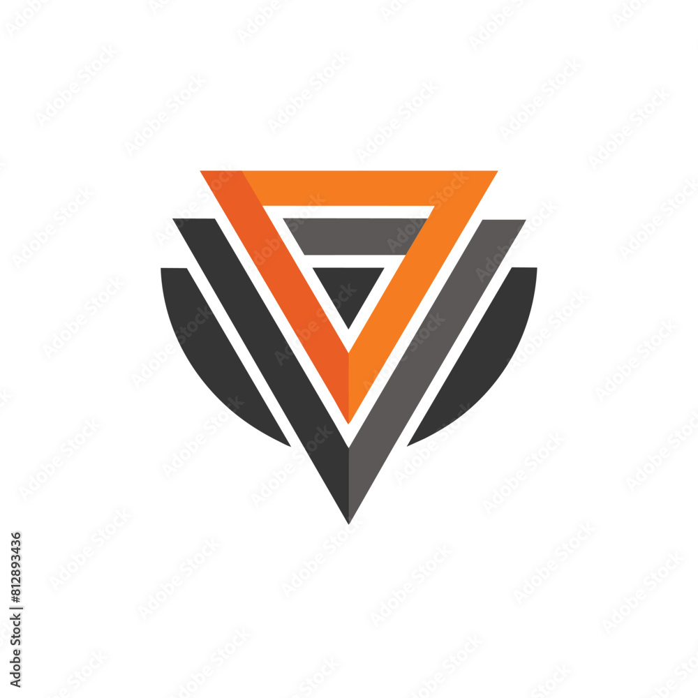 Clean logo design featuring a letter V with a triangle inside, utilizing negative space effectively, Logo featuring clean lines and negative space, minimalist logo Clean logo design featuring a letter V with a triangle inside, utilizing negative space effectively, Logo featuring clean lines and negative space, minimalist logo