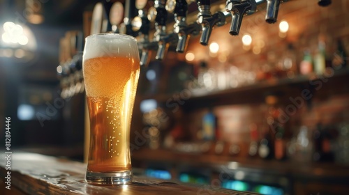 Nightclub Beer Selection: Golden Brewed Pints