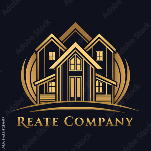 Sleek and sophisticated logo design for a luxury real estate company, Sleek and sophisticated branding for a luxury real estate company