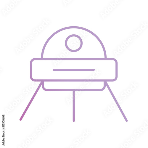 sputnik with white background vector stock illustration