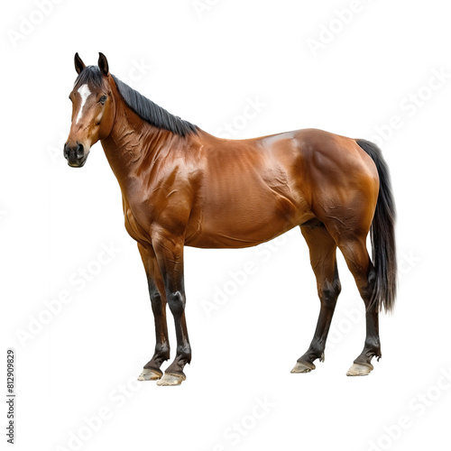 Horse isolated on transparent background photo
