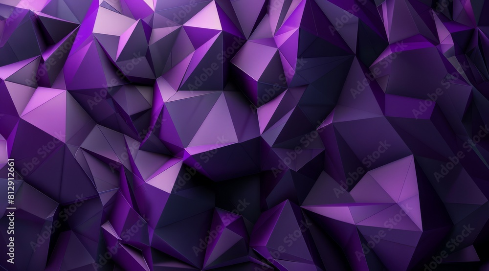 Stunning abstract design of vivid purple geometric polygons, creating a complex and modern visual texture. Stunning abstract design of vivid purple geometric polygons, creating a complex and modern visual texture.