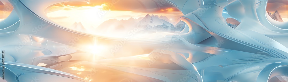 Design a mesmerizing CG 3D illustration with a dynamic tilted angle Design a mesmerizing CG 3D illustration with a dynamic tilted angle