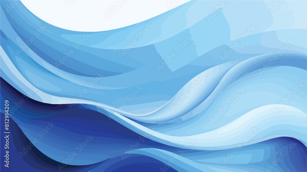 Happy Fathers Day banner blue fluid gradient backgr