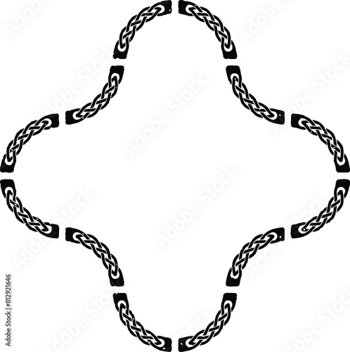 Seamless Curved Celtic Knot Braid Frame