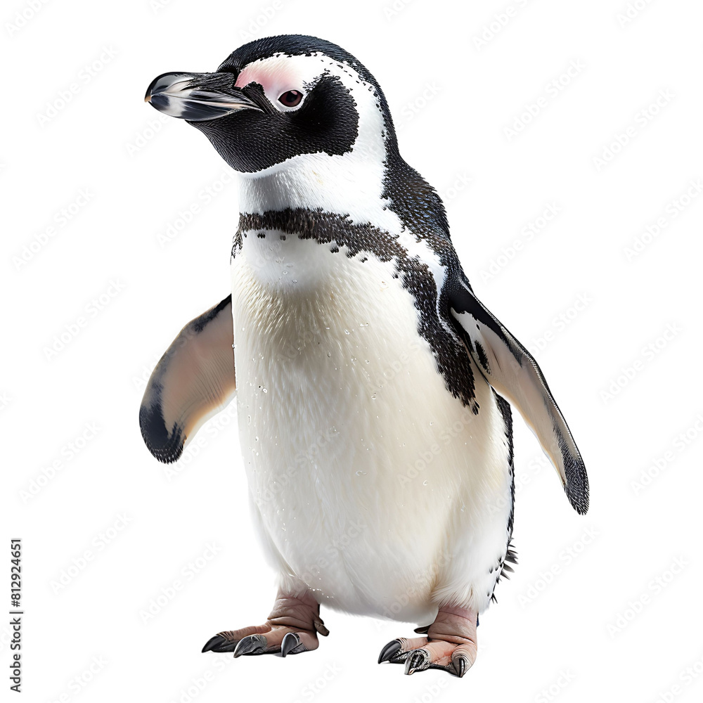 Fototapeta premium penguin on isolated transparent background