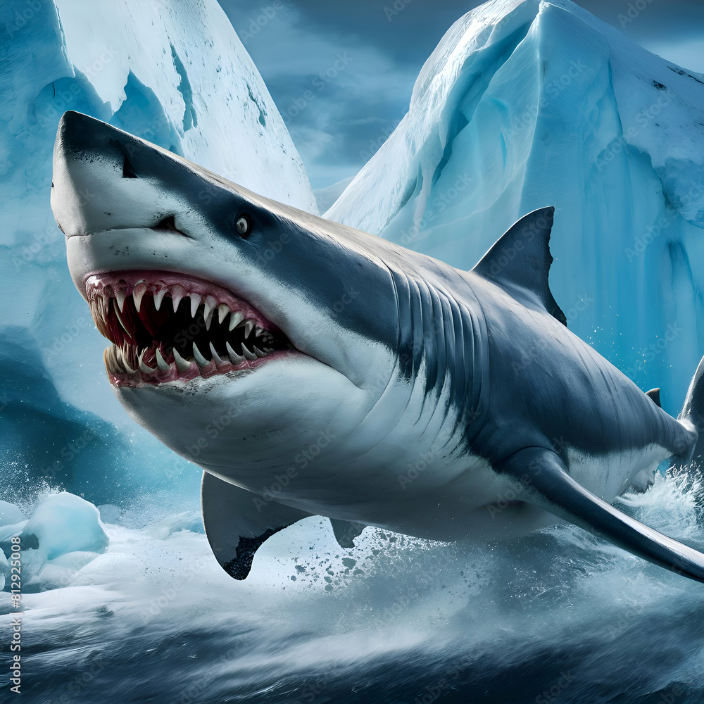 Fototapeta premium Great White Shark The Apex Predator