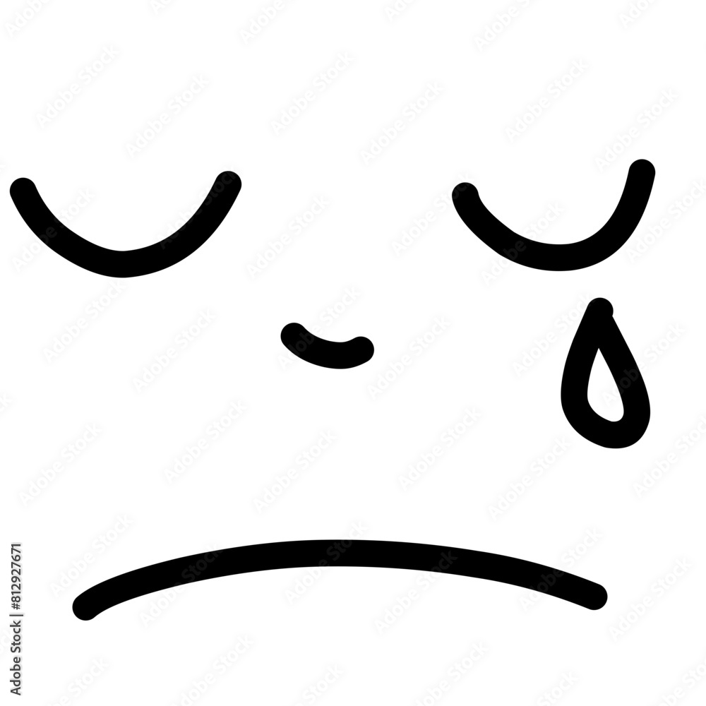 Emoticon Hand Drawn Illustration Emoticon Hand Drawn Illustration