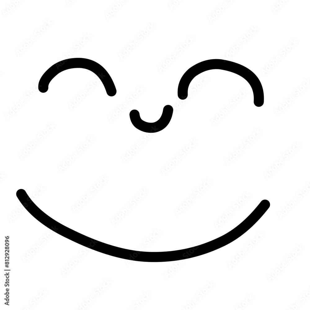 Emoticon Hand Drawn Illustration Emoticon Hand Drawn Illustration
