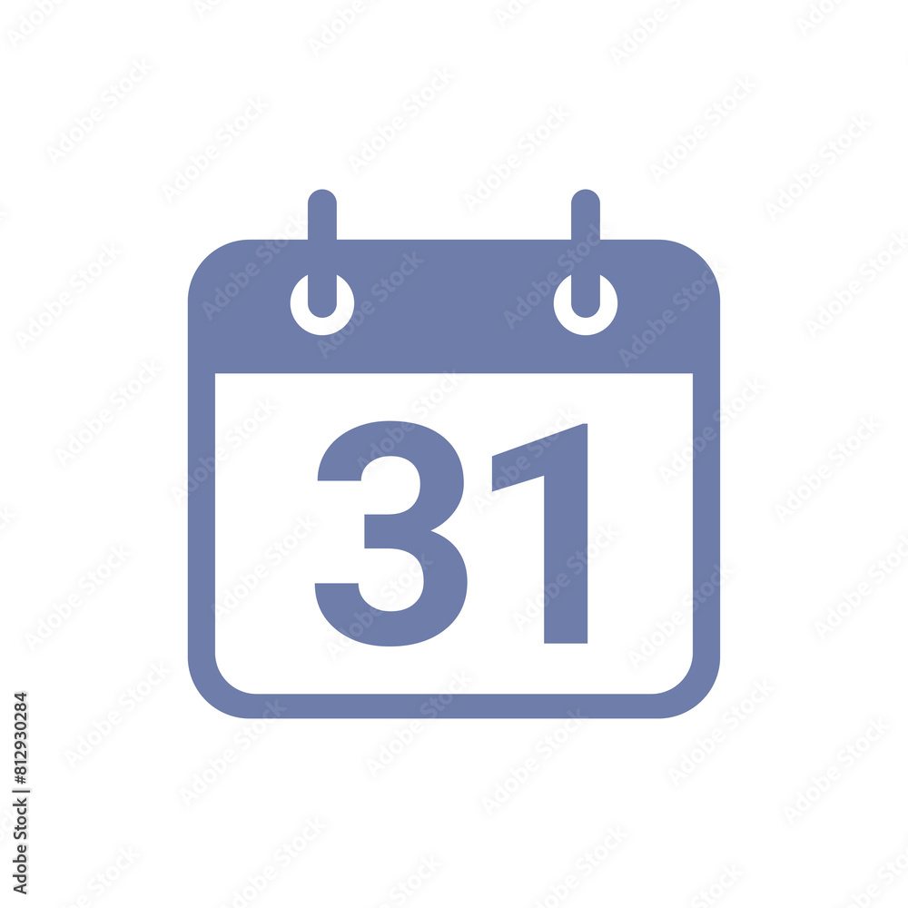 Calendar icon 31st date transparent background. Calendar icon 31st date transparent background.