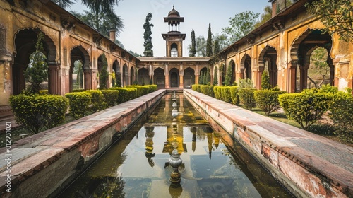 The Tomb of Jahangir in Lahore Pakistan a 17th-century mausoleum built for the Mughal emperor Jahangir renowned for its beautiful gardens and impressi photo