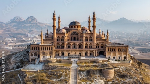 The Ishak Pasha Palace in Turkey a semi-ruined palace and administrative complex built in the 18th century in the Doğubayazıt district exhibiting a photo
