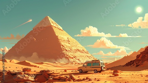 Renewable Energy  Surrealism  Pizza  Egyptian  Desert