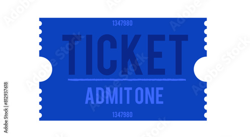 Admit one ticket, Ticket