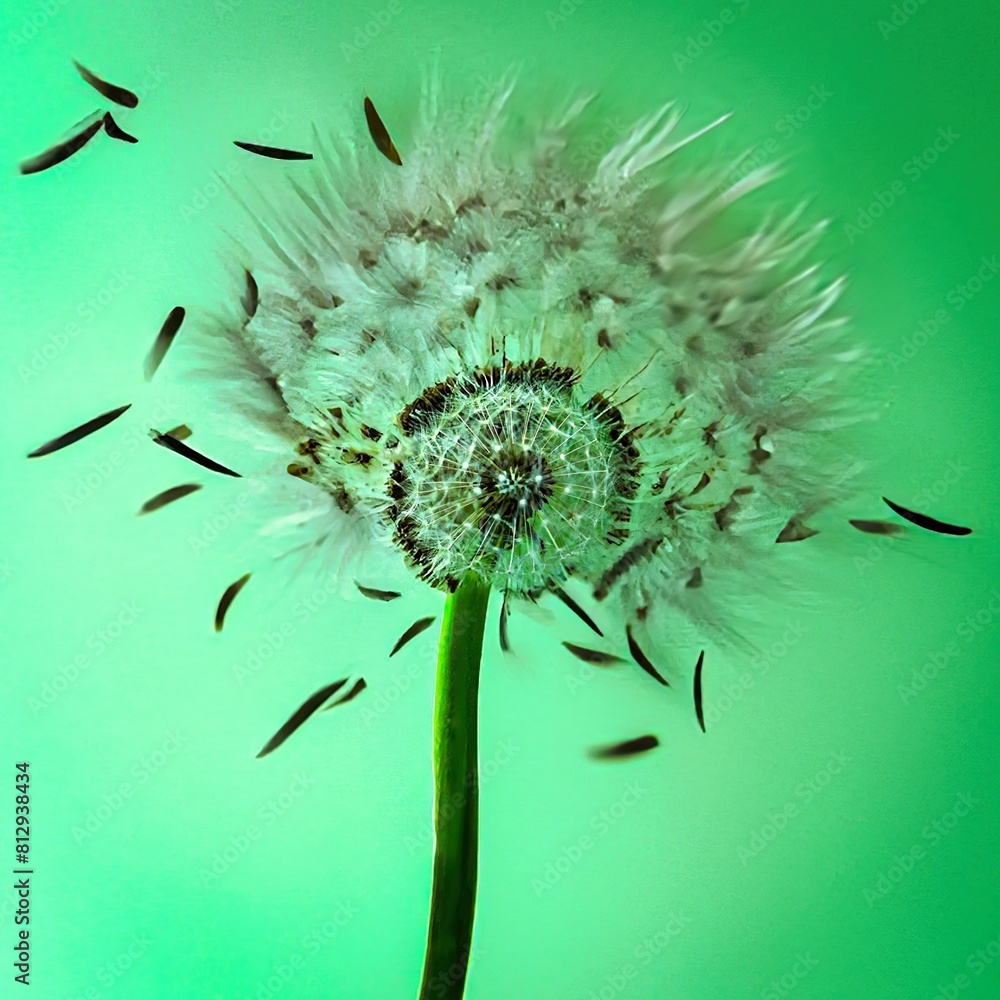 abstrakte Foto Aufnahme einer Pustblume