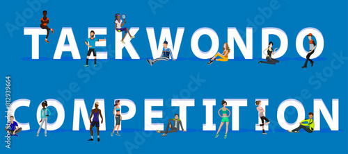 People on "Taekwondo Competition" for Web, Mobile App