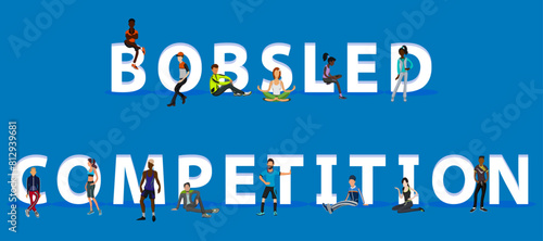 People on "Bobsled Competition" for Web, Mobile App