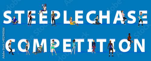 People on "Steeplechase Competition" for Web, Mobile App