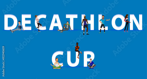 People on "Decathlon Cup" for Web, Mobile App, Presentations
