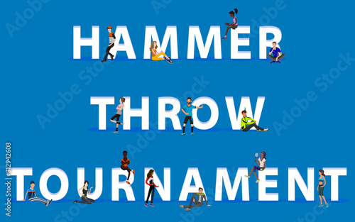 People on "Hammer Throw Tournament" for Web, Mobile App