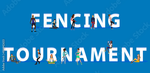 People on "Fencing Tournament" for Web, Mobile App