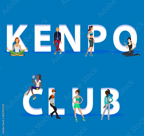 People on "Kenpo Club" for Web, Mobile App, Presentations