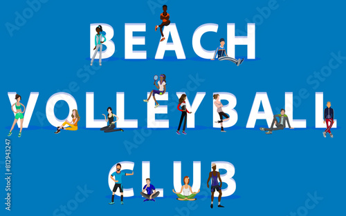 People on "Beach Volleyball Club" for Web, Mobile App
