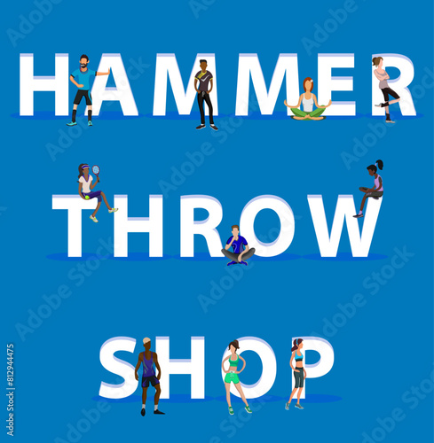 People on "Hammer Throw Shop" for Web, Mobile App