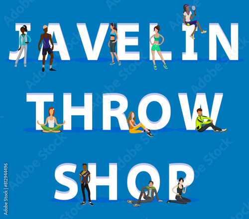 People on "Javelin Throw Shop" for Web, Mobile App