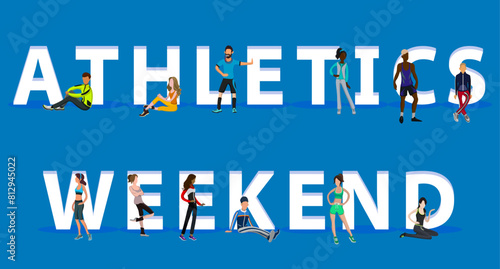 People on "Athletics Weekend" for Web, Mobile App