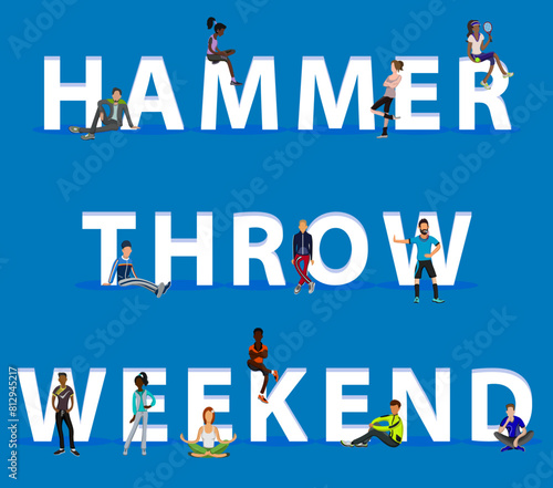 People on "Hammer Throw Weekend" for Web, Mobile App