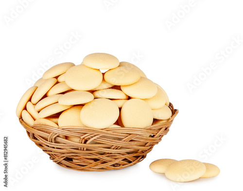 Cookies basket isolated on a white background
