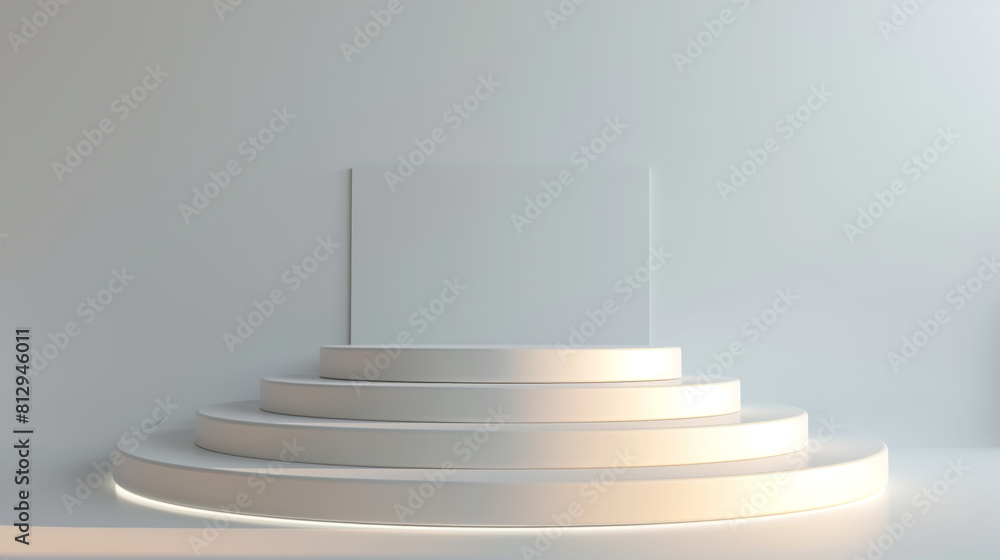3D Podium, isolated, shining, high quality 3D Podium, isolated, shining, high quality
