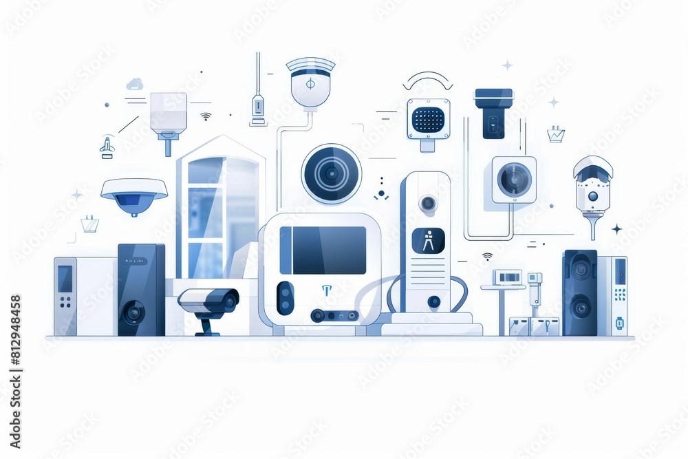 Integrated home IoT connectivity enhances security with extensive wireless controls, cameras, and voice-operated alarms. Integrated home IoT connectivity enhances security with extensive wireless controls, cameras, and voice-operated alarms.