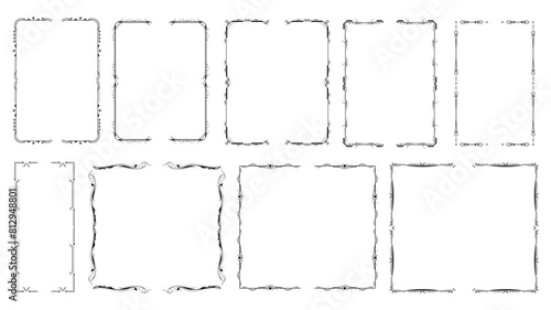 Wallpaper Mural Set Black Simple Line Collection Different Doodle Brackets, Parentheses, Braces Elements Vector Design Style Sketch Isolated Illustration For Banner Torontodigital.ca