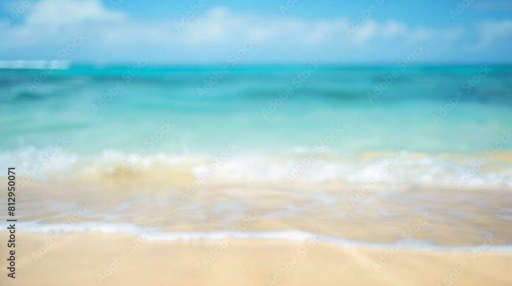 Blur beautiful beach : Generative AI