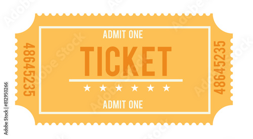 Ticket design, Ticket design template., admit one ticket, illustration of a ticket	
